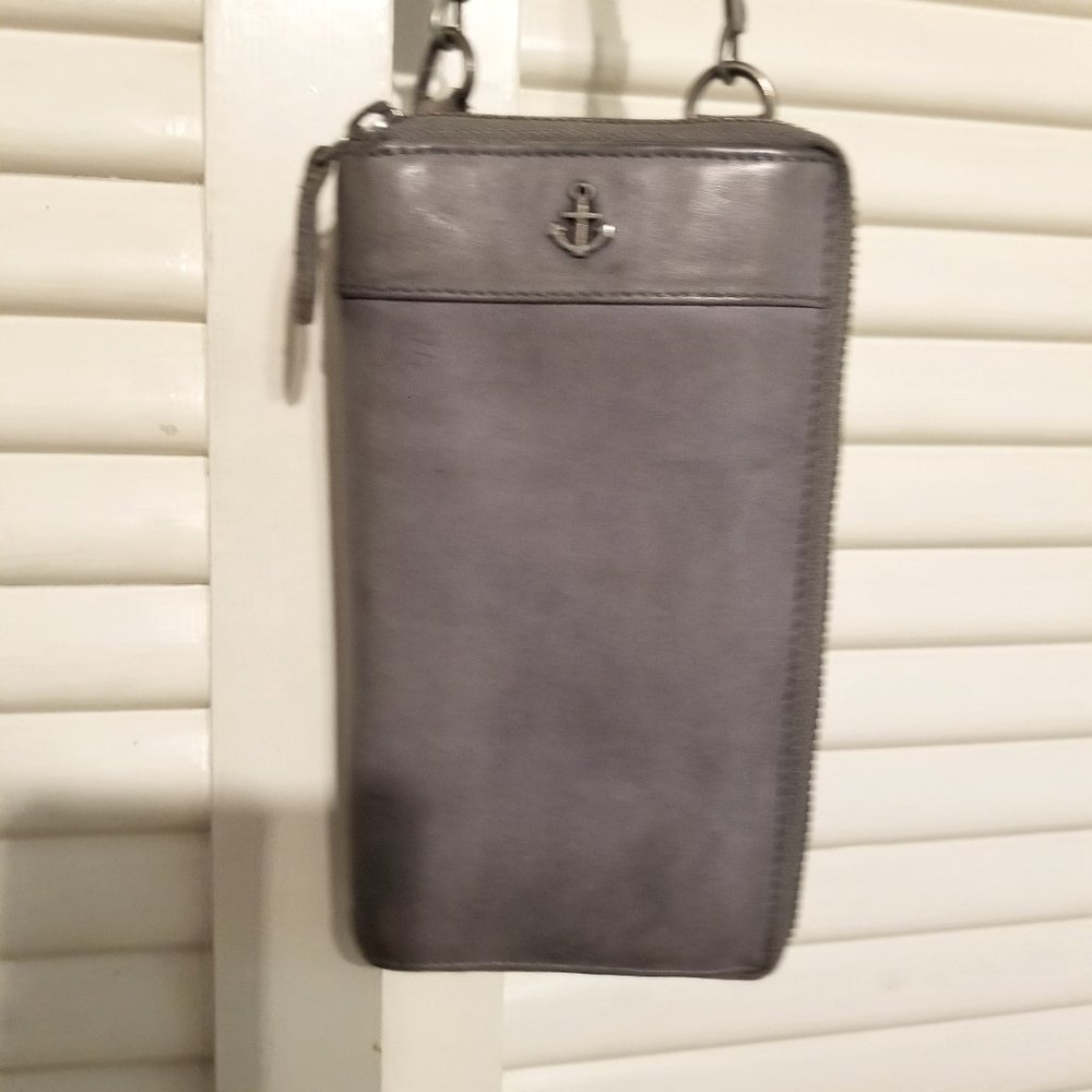 Fun Harbour Crossbody Wallet Purse with Adjustable Strap and Zipper opening